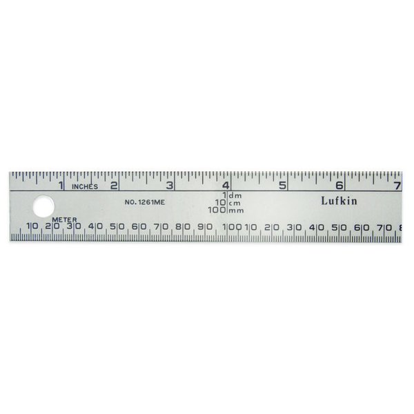 Apex Tool Group 1" X 1M/3' Aluminum Sae/Metric Meter Stick 1261MEN